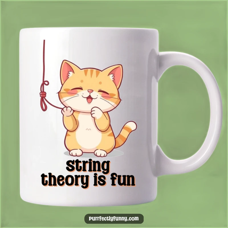 Funny Cat String Play Mug: A Hilarious Gift for Playful Paws