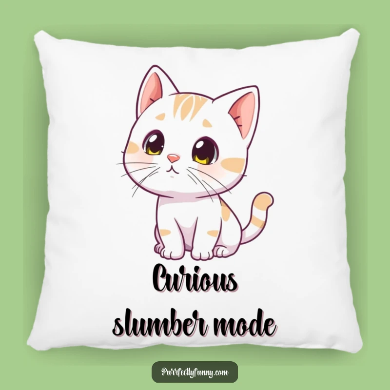 Funny Curious Cat Pillow - Soft Inquisitive Cushion - Adorable Funny Gift!