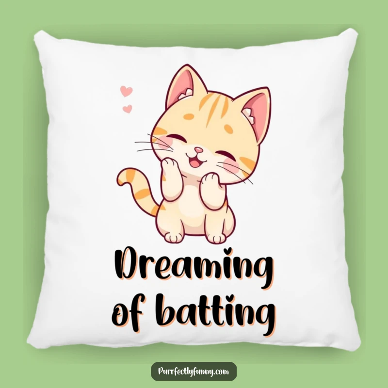 Funny Cat Whisker Chase Pillow: Cute and Comfy Huggable Humor