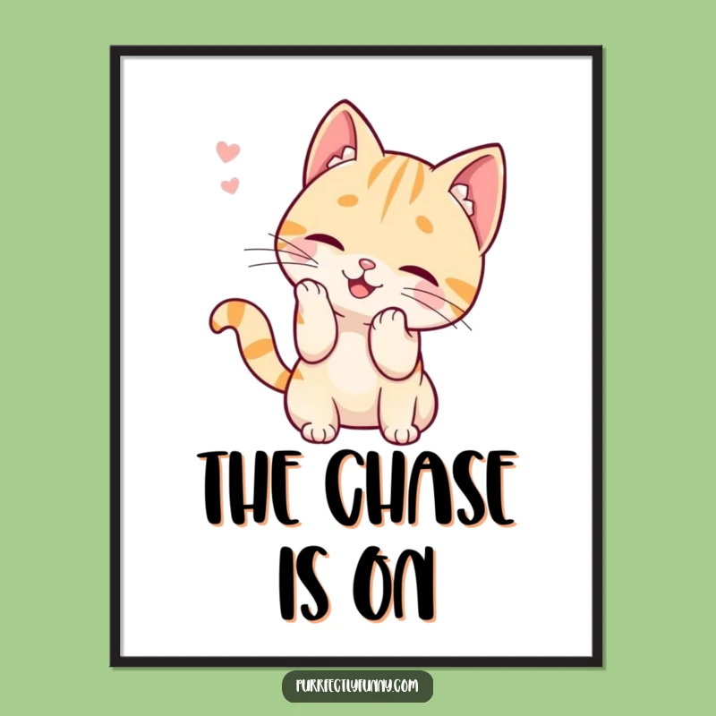Funny Cat Batting Whisker Digital Art: Instant Whimsical Download