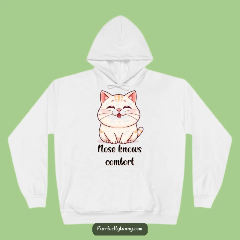 Funny Wobbly Whisker Cat Hoodie: Cozy Up with Cheerful Feline Fun