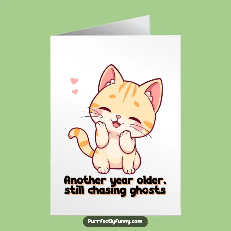 Free Printable Birthday Card: Funny Cat Batting Whisker, Hilarious Downloadable Greeting