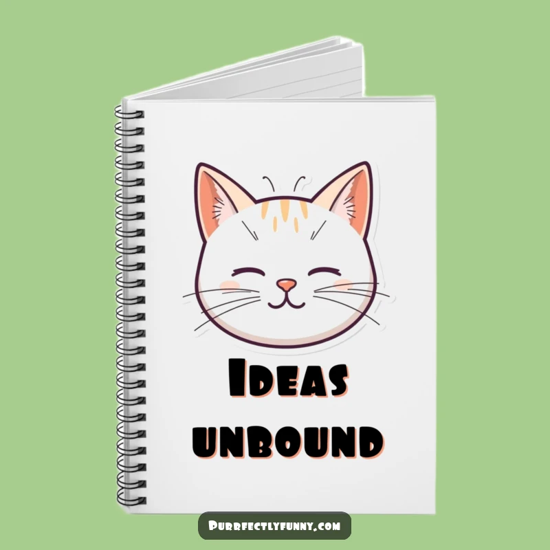 Funny Spring Whisker Cat Notebook: Jot Down Ideas with Bouncy Flair