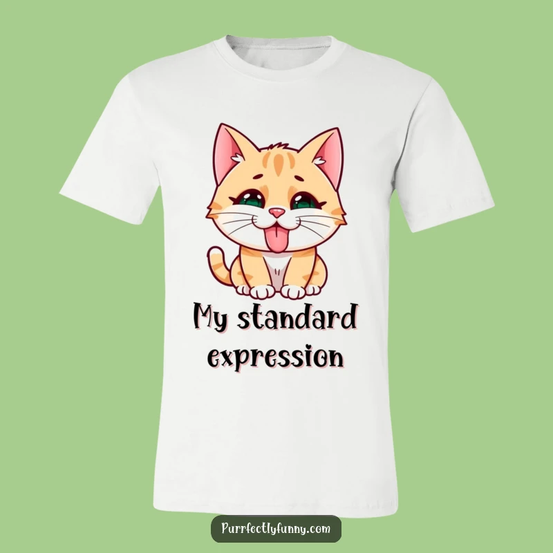 Funny Cat Face T-Shirt: Tongue Out Mischief, Hilarious Pet Apparel Gift